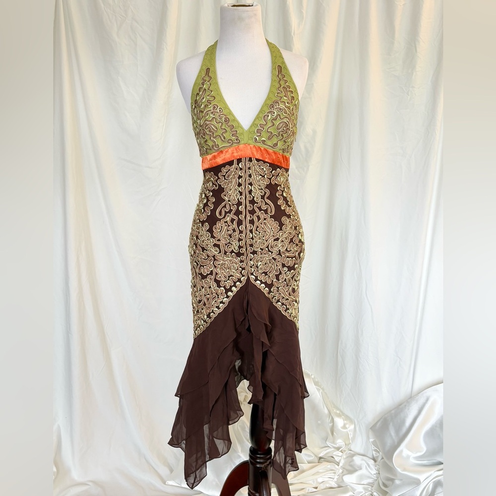 VINTAGE SUE WONG HALTER
DRESS